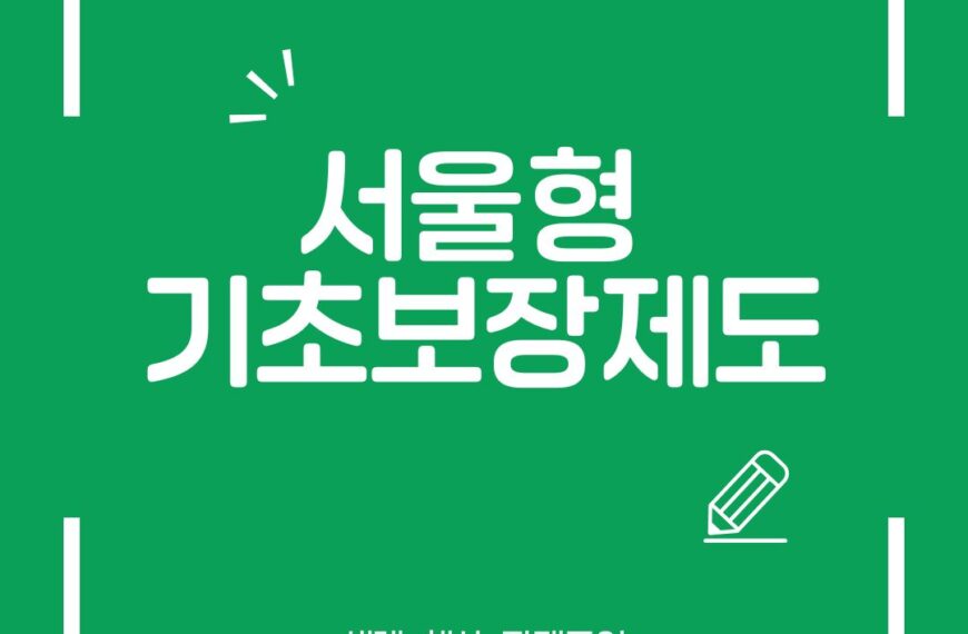 서울형 기초보장제도