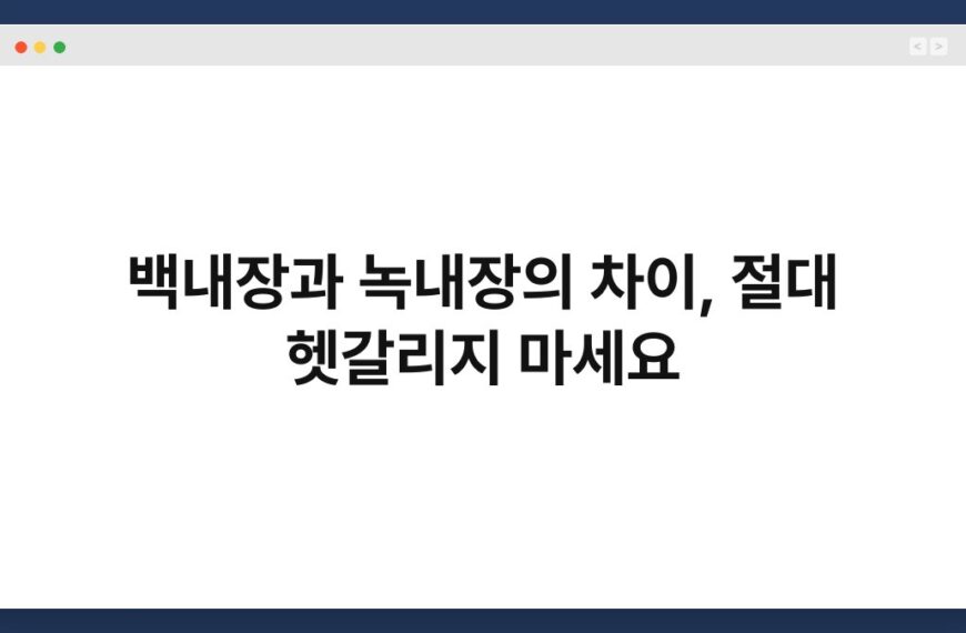 백내장과 녹내장의 차이, 절대 헷갈리지 마세요 3